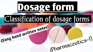 Dosage form and its classification l Urdu lecture l learn with aroosa waheed [upl. by Biddle55]