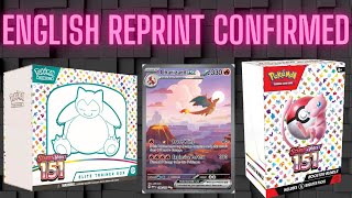 Pokemon 151 English Reprint CONFIRMED [upl. by Alonso343]