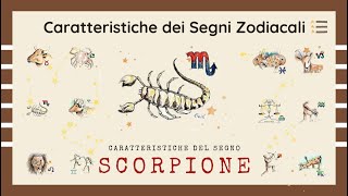 ♏ Caratteristiche del Segno Zodiacale Scorpione [upl. by Itsirc]