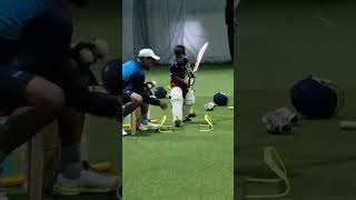 6 years boy playing on drive and the best drill to improve it cricket trending batting viral [upl. by Elyac]