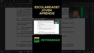 ESCOLARIDADE APRENDIZ NA PETROBRAS jovemaprendiz dinheiropetrobras [upl. by Mastic810]