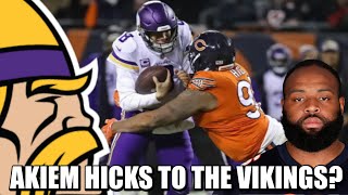 CBS Projects Bears DT Akiem Hicks to the Vikings [upl. by Artima]