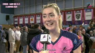 INTERVIEW FIN DE MATCH 🎤 EVREUX contre SAINT DIE [upl. by Keare]