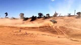 Nissan Patrol Y62  Lettin off steam at Loveday Sand Hills SA [upl. by Anirt]