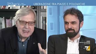 Dino Giarrusso a Vittorio Sgarbi quotPerché La Russa non butta nel cesso il busto di [upl. by Ydahs]