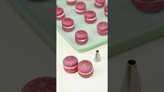 How to make purple Italian Macaroons  Full recipe trending shorts recipe macaron yummy [upl. by Ycul]