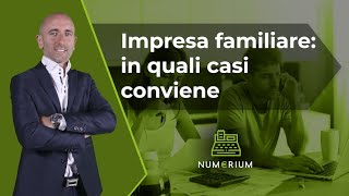 Impresa familiare in quali casi conviene [upl. by Einnil]