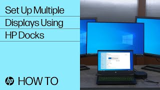 Setting Up Multiple Displays Using HP Docks  HP Docks  HP Support [upl. by Dom408]