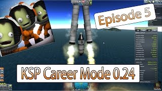 KSP 024  Contracts amp Budgets  RampD and Decouplers  Career Mode Part 5  Kerbal Space Program [upl. by Dleifyar688]