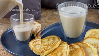 Colada de avena con leche y tortillas de harina  Receta fácil y muy deliciosa [upl. by Shoifet]