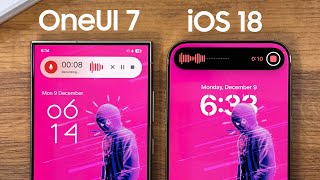 OneUI 7 vs iOS 18 COMPARISON  WHICH IS THE BEST [upl. by Ahsille]