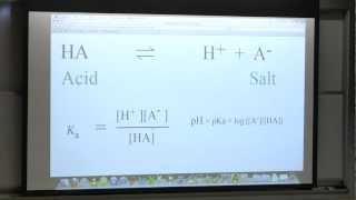 2 BB 350 Water and Buffers Part 1  Kevin Aherns Biochemistry Online [upl. by Humfrid]