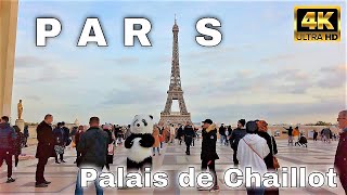 🇫🇷Palais de Chaillot  Trocadéro  Paris France【4K】November Autumn 2021 [upl. by Wilfred56]