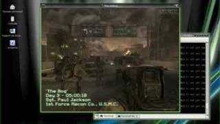 Call of Duty 4 Linux Wine 0950 Mandriva 2008 [upl. by Mok]