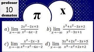 LÍMITES de funciones indeterminados 01 menos infinito [upl. by Uel333]