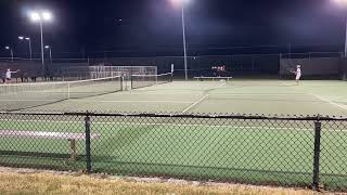 Longest tennis point on YouTube 219 shot rally during varsity high school tennis match [upl. by Antoinetta]