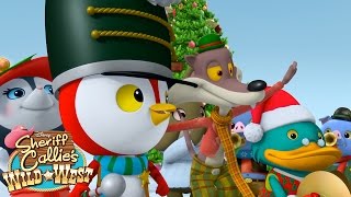 Nice and Friendly Christmas March Music Video  Sheriff Callies Wild West  Disney Junior [upl. by Lener781]