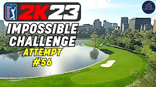 NEW IMPOSSIBLE CHALLENGE in PGA TOUR 2K23  Attempt 56 [upl. by Aytac543]