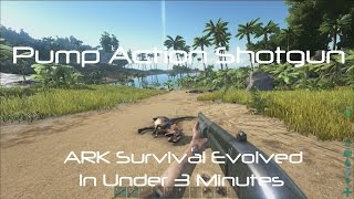 Pump Action Shotgun Machined ARK Survival Evolved [upl. by Naugal]