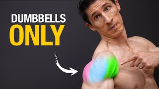 The BEST Dumbbell Shoulder Exercises ALL 3 HEADS [upl. by Enitsuga650]