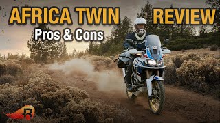 HONDA AFRICA TWIN REVIEW  Pros and Cons  RIDE Adventures [upl. by Gilmer]