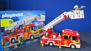 Fire Department Ladder Unit with Lights and Sounds by Playmobil for City Action segment [upl. by Esiuolyram]