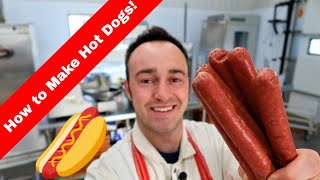 How to Make Beef Hot Dogs How to Make Hot Dogs at Home [upl. by Nocam]