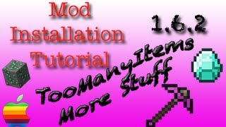  How To Install TooManyItems Mod Minecraft 162  Tutorial Mac Voice Commentary [upl. by Juta]