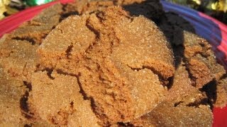 Christmas Day GINGERSNAP COOKIES  How to make GINGER COOKIES Recipe [upl. by Ardnasal337]