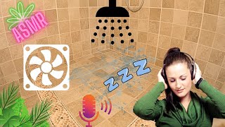 Shower on Tiles Drain amp Fan Sound  White Noise 73 [upl. by Chui]