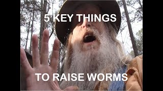 5 KEYS TO RAISING WORMS [upl. by Eberly]