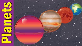 Planets amp Solar System for Kids  Learn Planet Names  Fun Kids English [upl. by Yatnuhs519]