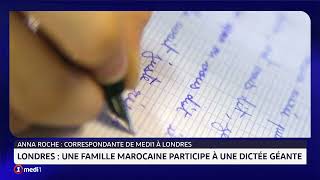 Londres  une famille marocaine participe à un dictée géante [upl. by Elvin]