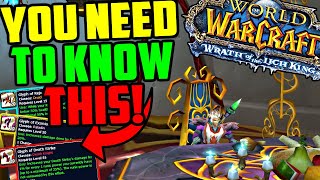 Everything You NEED To Know About Glyphs in Wrath of the Lich King Classic [upl. by Lezirg568]