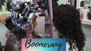 Permanente con BoomerangRizos PermanentesCurly Perm  Before And After❤️ELIBELL CLUB❤️ [upl. by Megdal]