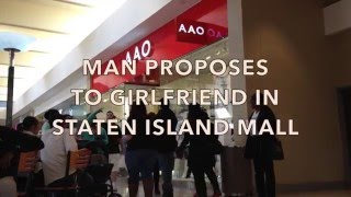 Proposal idea Man pops question inside Staten Island Mall [upl. by Paul530]