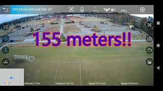 Double your holystone drone video Range  Testing the 8dbi antennas [upl. by Elesig]