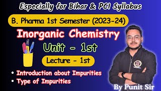 Impurities In Pharmaceutical Substances  Sources Of Impurities  Pharmaceutical Inorganic Chemistry [upl. by Arie355]