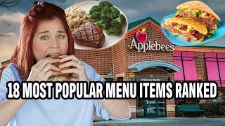 Eating The MOST POPULAR APPLEBEES MENU ITEMSand I will never recover [upl. by Dredi]