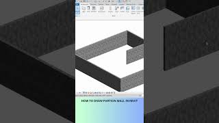 How to create partition wall in Revit revit architecture shorts [upl. by Justine]