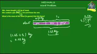 Singapore Math Grade 5  Primary 5 Decimals Word Problem Q7 [upl. by Llerehs295]