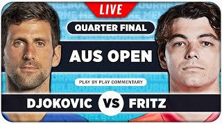 DJOKOVIC vs FRITZ • Australian Open 2024 QF • LIVE Tennis PlaybyPlay Stream [upl. by Sergias]