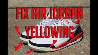 Air Jordan 3 III Un Yellowing GOD OF SOLES [upl. by Esilenna]