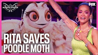 Rita Saves Poodle Moth From Elimination  Season 11  The Masked Singer [upl. by Thar]