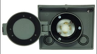 Generac 6340 30Amp 125250V Raintight Power Inlet Box with SpringLoaded Flip Lid  Overview [upl. by Aivax]