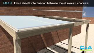 How to install polycarbonate roofing sheets [upl. by Kcirtapnaes]