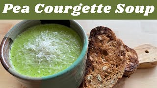 How to Make Pea Courgette Soup  an easy and delicious recipe perfect for wintertime [upl. by Nomra]