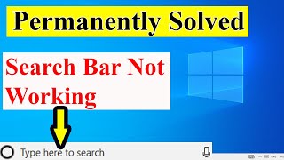 Cant Type in the Search Bar on Windows  Keyboard Not Working in Search Bar  Permanently Solved [upl. by Oram84]