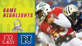 AFC vs NFC Pro Bowl Highlights  2019 Pro Bowl [upl. by Poucher]