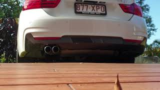 BMW 430i Exhaust Sound Stock [upl. by Enomyar]